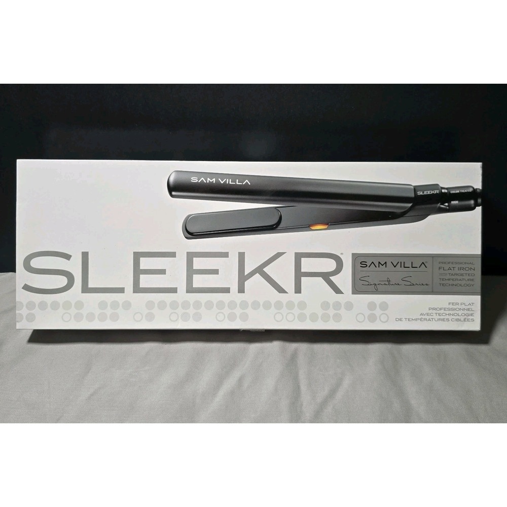Sam Villa SLEEKR Professional Hair Straightener/Curling Flat Iron Black Ceramic